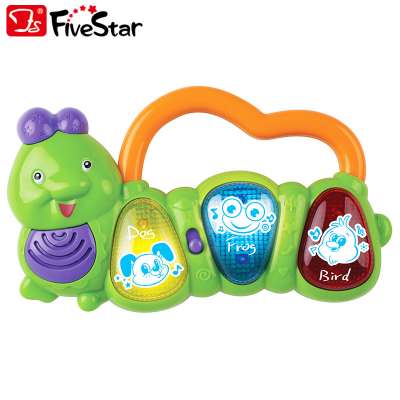 Hot Selling Musical Caterpillar Toys With Animal Sounds  For baby  0-6 months BSCI Five Star