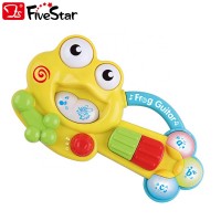 High Quality Baby Educational Toys Musical Frog Shape Touch Guitar Toy BSCI Five Star