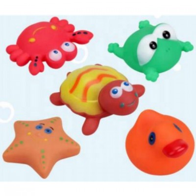 Five Star LW19-41 Eco-Friendly PVC  Bath Toys BPA Free Cute Shape Baby Funny Bath Toys