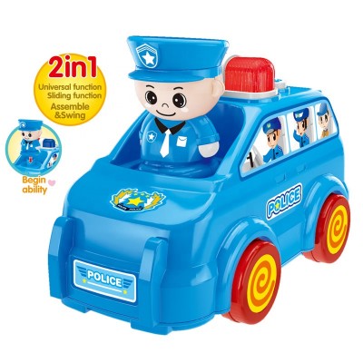 High Quality B/O Musical Universal Police Car Toy For Baby Educational Toys BSCI Five Star