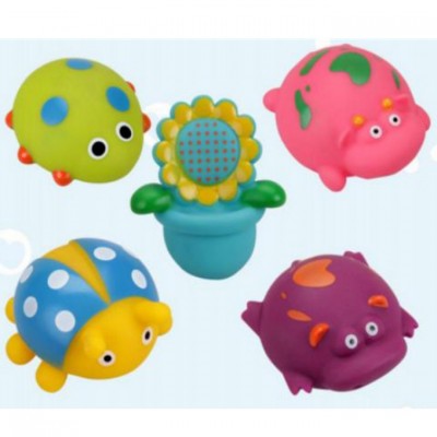 Five Star LW19-30 Eco-Friendly PVC  Bath Toys BPA Free Cute Shape Baby Funny Bath Toys