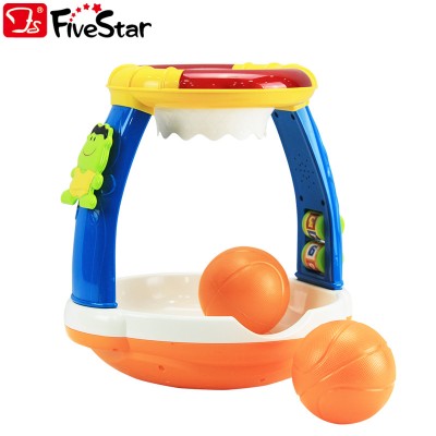 Indoor Educational Basketball Shooting Hoop Game Toys For Baby With Light and Music BSCI Five Star