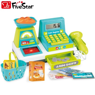 High Quality Supermarket Cashier Game Toy Set Kids Cash Register Pretend Play Toys BSCI Five Star