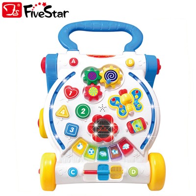 Baby sit-to-stand learning walker educational walkers toys with music for kids 7 to 24 months