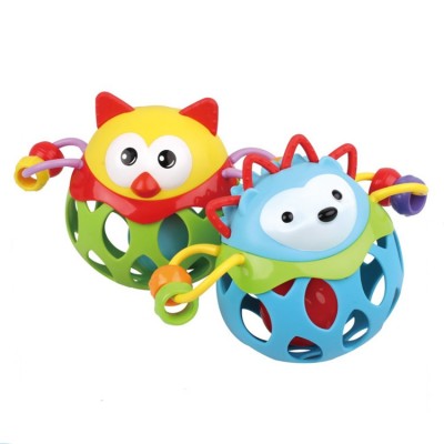 Welcome ABS plastic soft rubber funny cheap baby teeth rattle toys