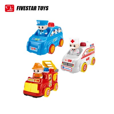 New product kids gift playing plastic baby cartoon car toy with light and music