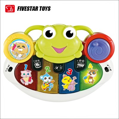 Frog Baby Electronic Learn Musical Piano Keyboard Toys with animal sound