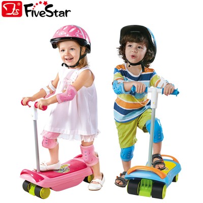 2018 newest baby scooter kids four wheel indoor toys ride on scooter BSCI Five Star